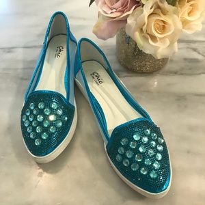 Chic by Lady Couture Sky Embellished Dress Loafers